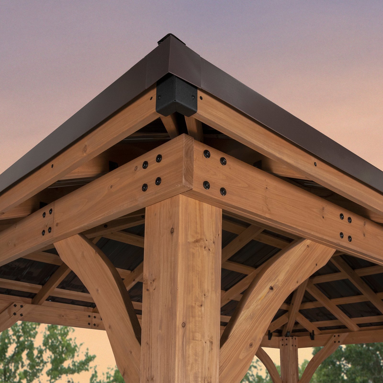 Cordova 14×10 Outdoor Gazebo with Steel Frame and Weather-Resistant Canopy - Image 8