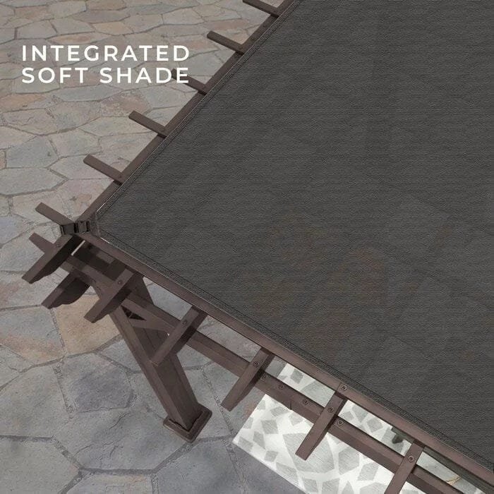 Backyard Discovery 14 ft. x 10 ft. Steel Traditional Pergola - Image 2