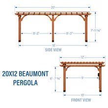 20×12 beaumont pergola – brown - Image 9