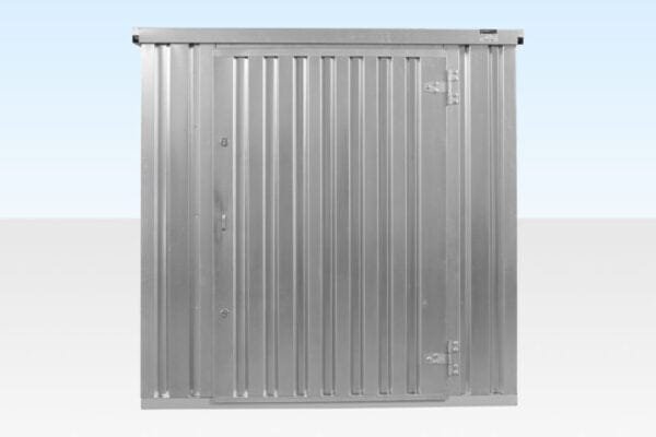 4M X 2.1M Flat Pack Container Store – Galvanised - Image 4