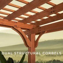 20×12 beaumont pergola – brown - Image 8