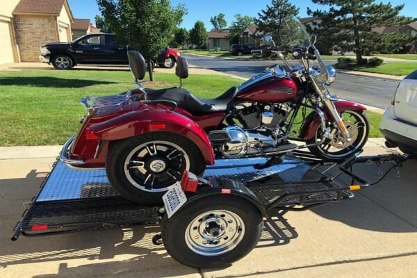 Trike/Spyder Ride-Up SRL Stand-Up Motorcycle Trailer - Image 6