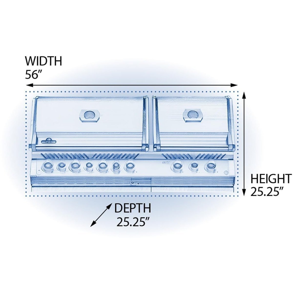 Napoleon® Built-in Prestige PRO 825 Gas Grill with Infrared Rear Burner - Image 2