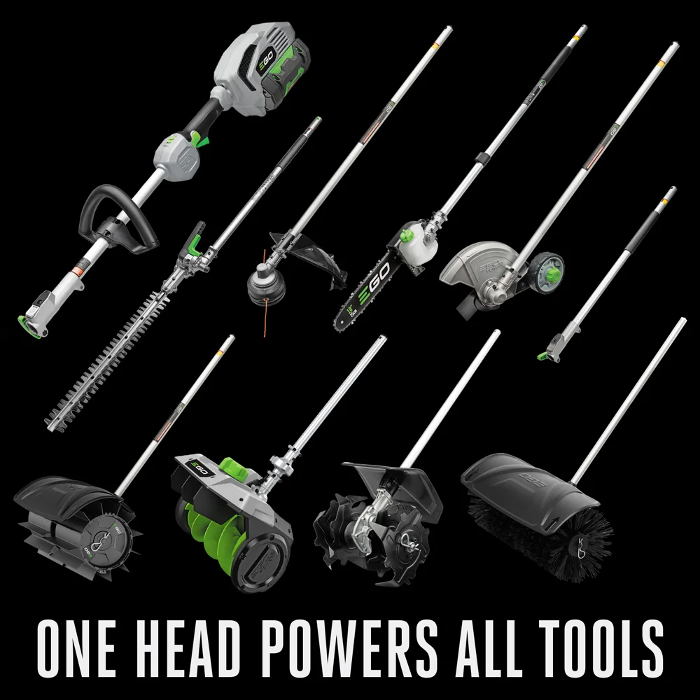Multi-Head Combo Kit with 16-Inch Carbon Fiber String Trimmer, Carbon Fiber Edger, 56V Power Head, 4.0Ah Battery & 320W Charger - Image 2