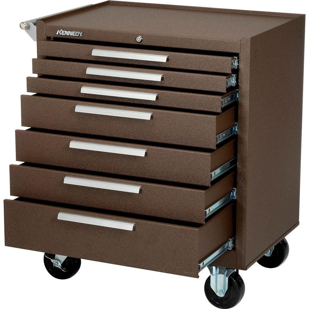 Kennedy 315XB 15-Drawer Maintenance Cart Brown - Image 3