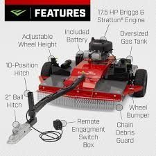 Earthquake Tow Behind 44″ Rough Cut 17.5hp Mower - Image 4