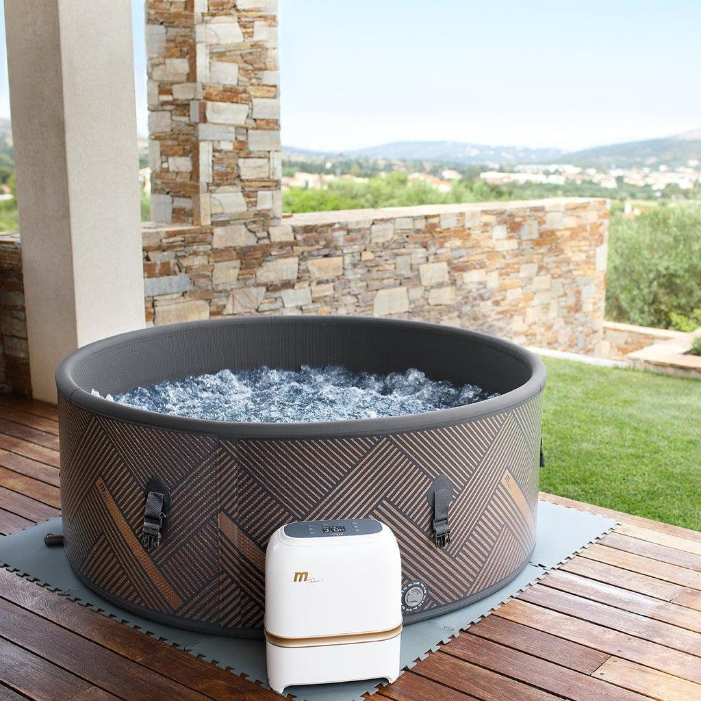 MSpa Frame Mono Round 6 Person Inflatable Hot Tub Spa - Image 3