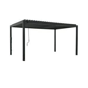 Backyard Discovery Sarasota Galvanized Steel Louvered Outdoor Pergola