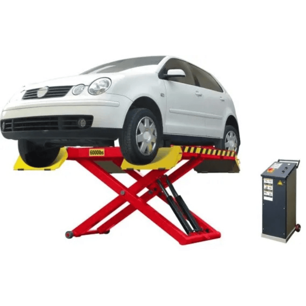 AMGO Hydraulics EM06 6000 Lb. Capacity Portable Mid-Rise Scissor Lift - Image 2