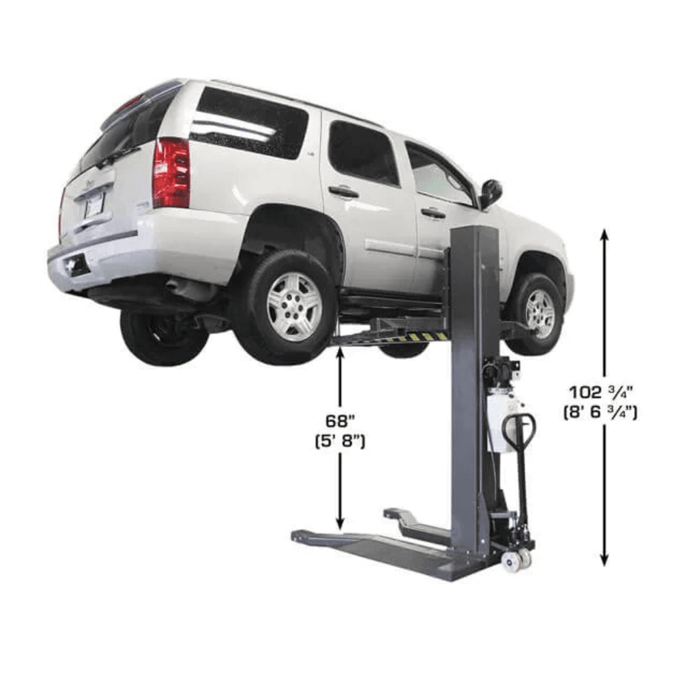 Atlas PSP-6000 6,000 lbs. Portable Single-Post Car Lift System - Image 4