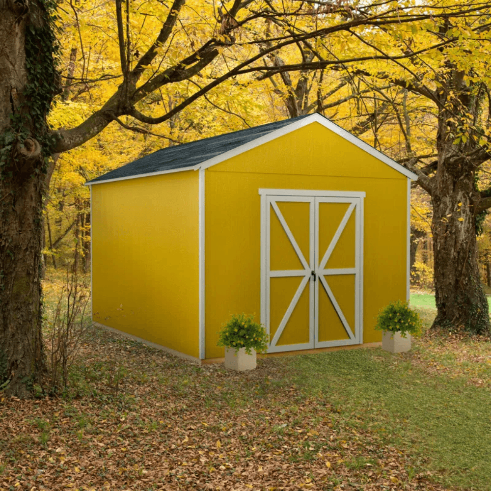 Handy Home Products Astoria 12' x 12' Wood Outdoor Storage Shed - Image 4