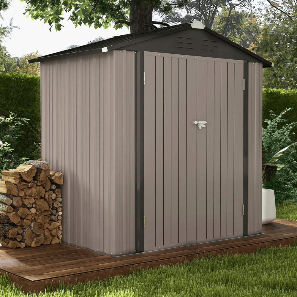Craftsman 7' x 7' Steel-Reinforced Resin Outdoor Storage Shed with Floor - Image 6