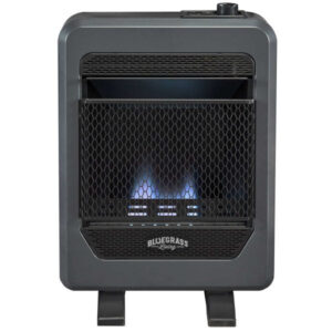 Bluegrass Living 10,000 BTU Natural Gas Ventless Blue Flame Space Heater with Base Feet B10TNB-B