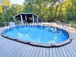 18’x33′ Saltwater LX Oval Above Ground Swimming Pool – Features Stainless Steel Skimmer Panel - Image 2