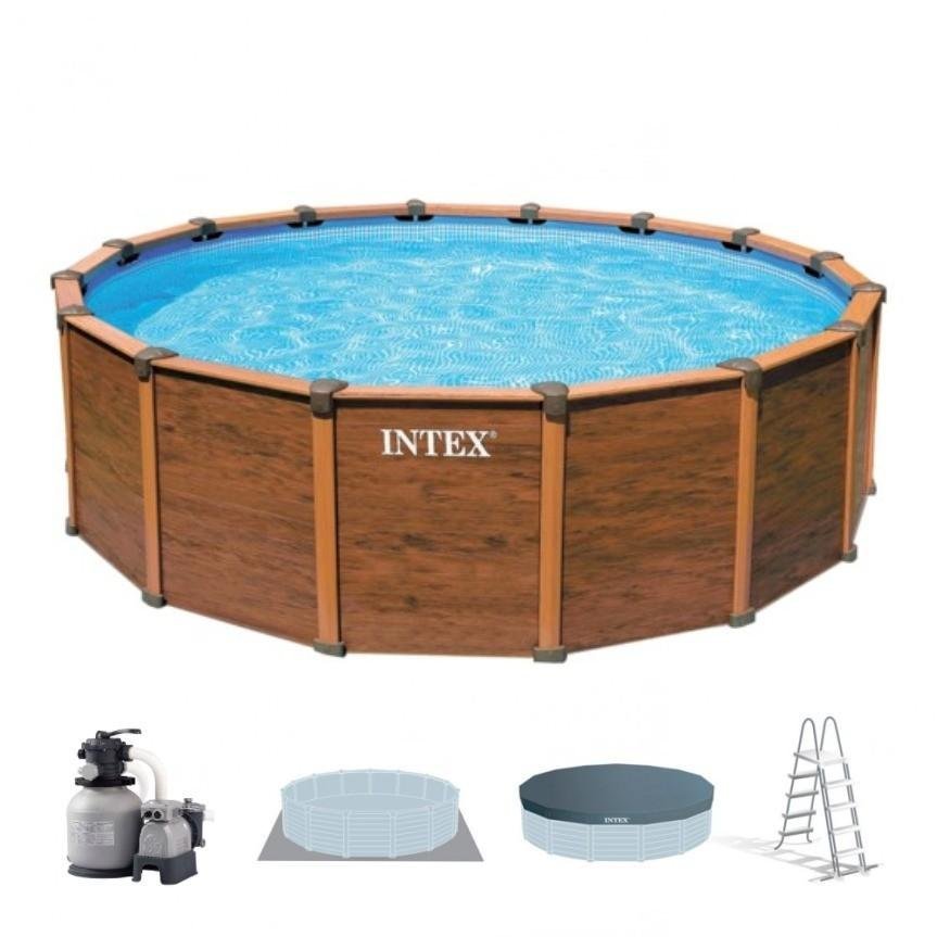 Piscine bois ronde Diamant 360 x 131 cm - Image 3